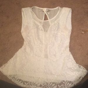 Lacy white blouse